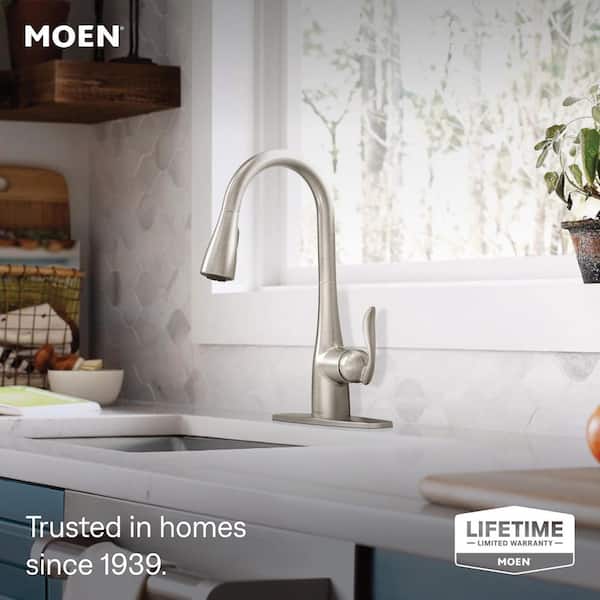 Arbor Spot Resist Stainless 15.5 in. H Touchless Pull Down Sprayer Kitchen Faucet with 360 Degree Spout Swivel