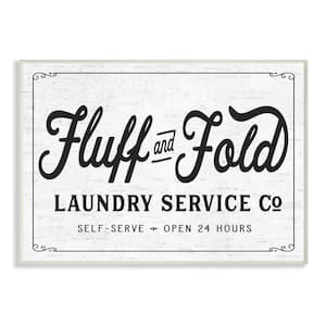 Fluff and Fold Laundry Room Vintage Sign by Lettered and Lined Unframed Print Abstract Wall Art 10 in. x 15 in.