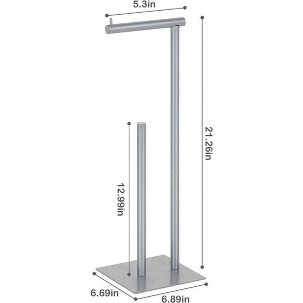 BTY LT-BFE240-27 Freestanding Toilet Paper Holder (Set of 2) Finish: Silver