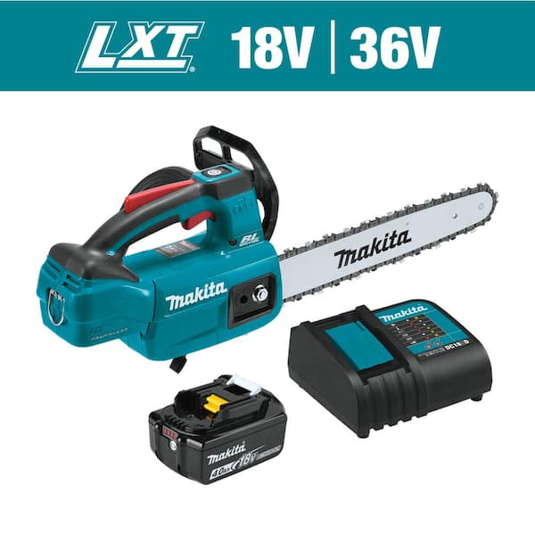 Makita LXT 12 in. 18V Lithium-Ion Brushless Top Handle Electric Battery Chainsaw Kit (4.0 Ah)