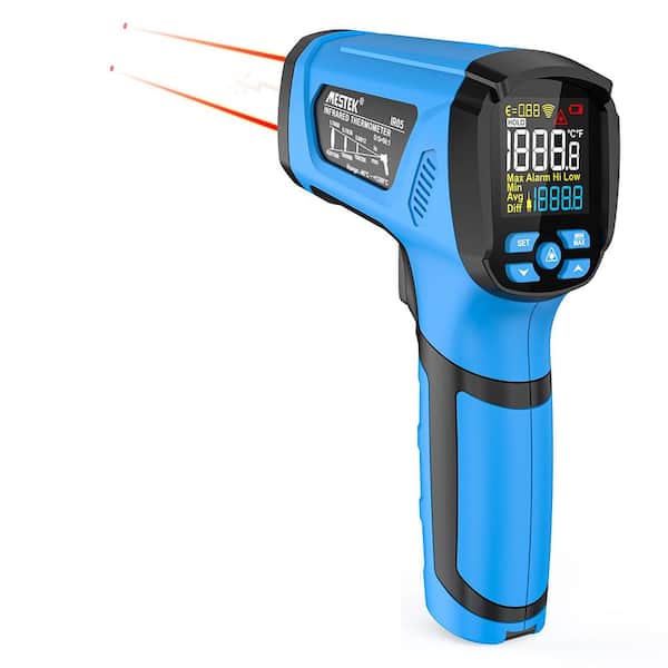 Versatile Design 4.7 in. x 2.3 in. x 7.08 in. Personal Care Products Infrared Thermometer Blue