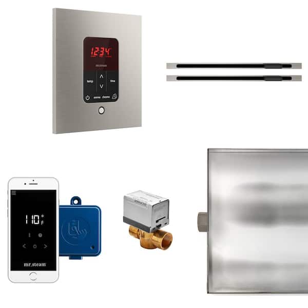 Mr. Steam Butler Max Linear Steam Generator Control Kit/Package Square in Brushed Nickel