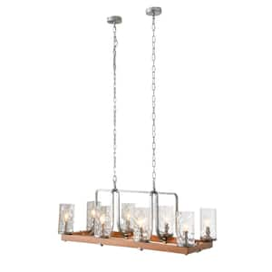 8 light Brown Crystal Empire Chandelier for Living Room with no bulbs included