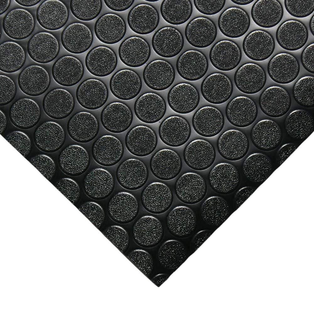 Coin Grip 4 ft. x 9 ft. Black Commercial Grade PVC Flooring price history on PriceWatchPro