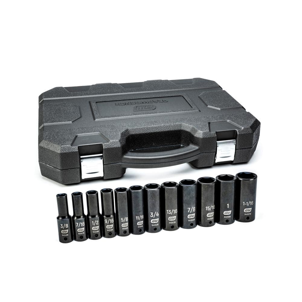 1/2 in. Drive 6-Point SAE Deep Impact Socket Set (12-Piece) price history on PriceWatchPro
