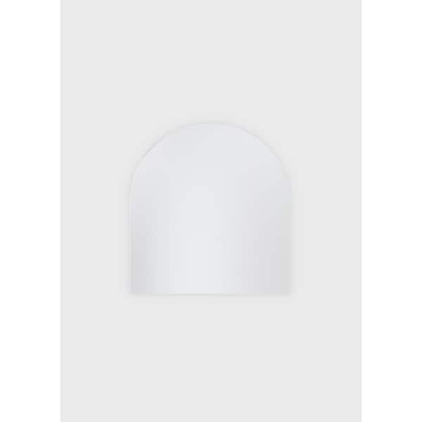 Glass Warehouse 30 in. W x 32 in. H Frameless Arched Bathroom Vanity Mirror