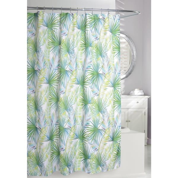 Taupe Fabric Shower Curtain 205087, Palm Tree Curtains
