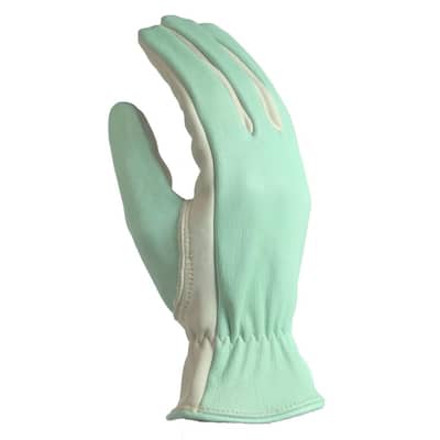 Women's Medium Green Full Grain Goatskin Glove
