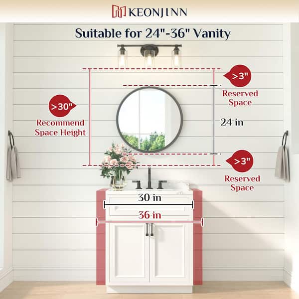 yu⭐︎ KeonJinn 24 in. W x 24 in. H Round Metal Framed Modern Wall