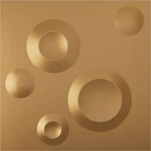 19 5/8 in. x 19 5/8 in. Cole EnduraWall Decorative 3D Wall Panel, Gold (Covers 2.67 Sq. Ft.)