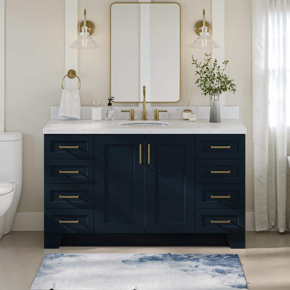 ARIEL Taylor 60.25 in. W x 22 in. D x 36 in. H Single Sink Freestanding ...