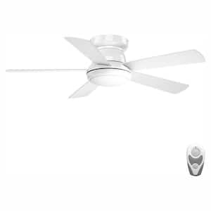 Vox 52 in. Indoor Integrated LED White Transitional Ceiling Fan with Remote for Living Room and Bedroom