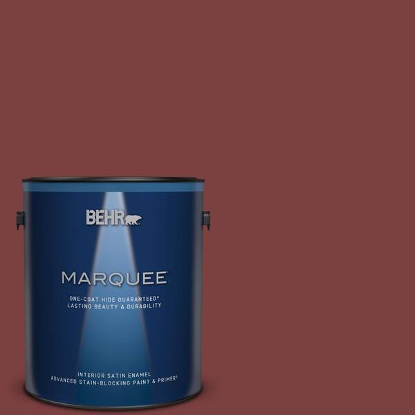 BEHR MARQUEE 1 gal. Home Decorators Collection #HDC-CL-11 January Garnet Satin Enamel Interior Paint & Primer