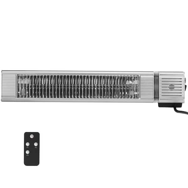 Electric Infrared Heater, 1500W Remote Control, IP65 Protection Quartz Carbon Space Infrared Heater with 3 Speeds