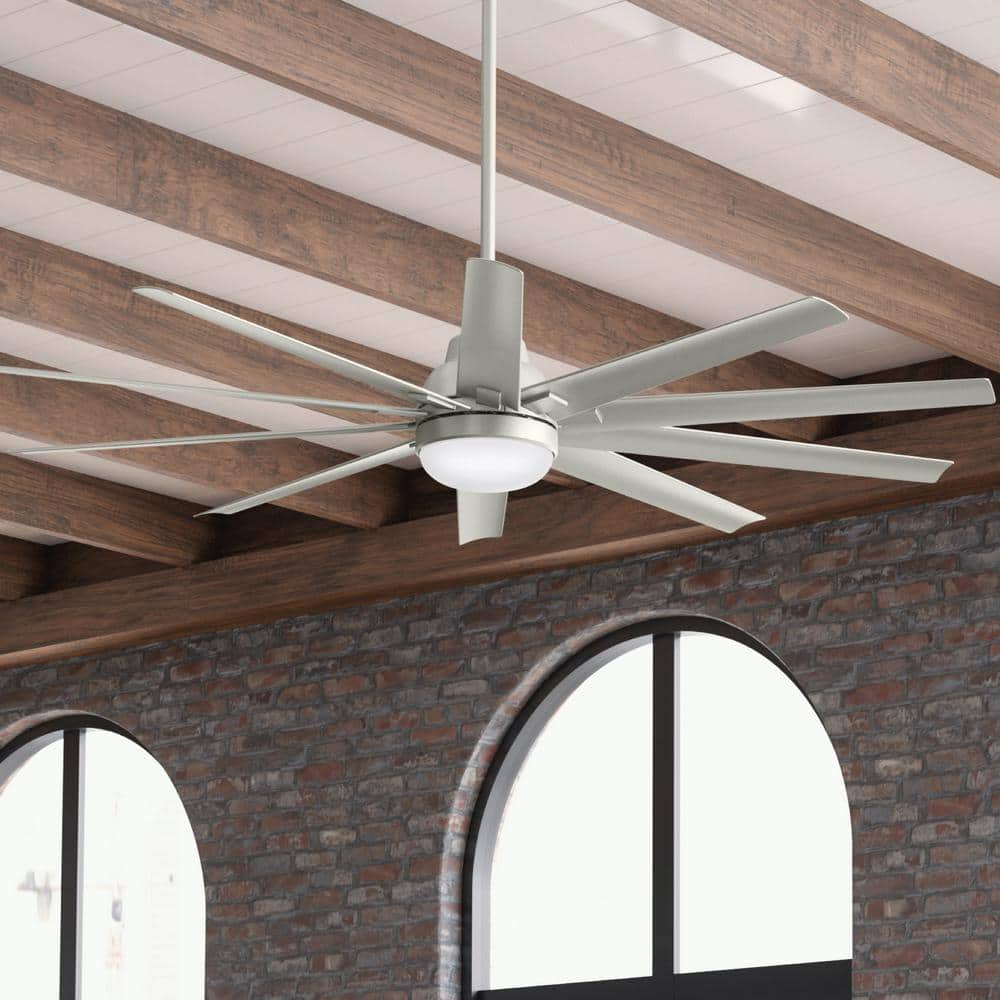 Overton 72 in. Outdoor Matte Nickel Ceiling Fan with Light Kit and Wall Switch price history on PriceWatchPro