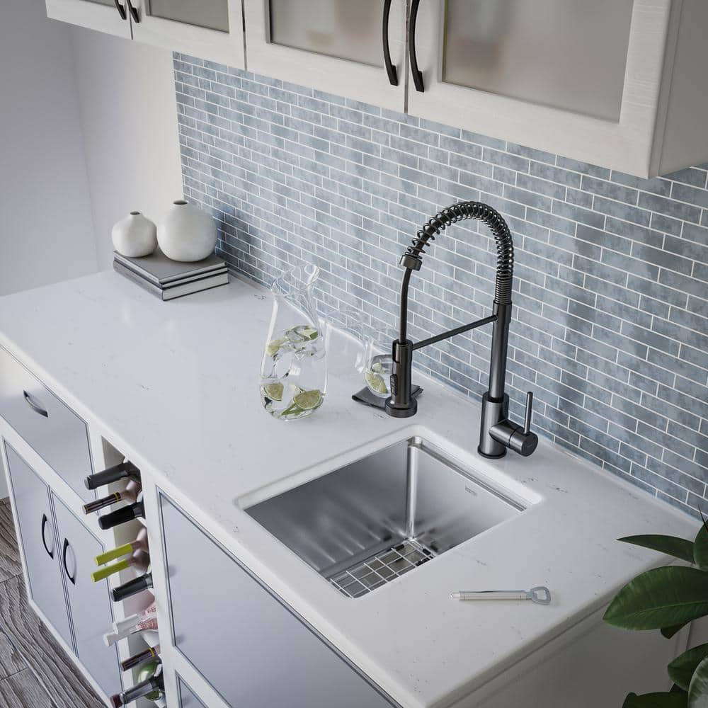 Compact Stainless Steel Undermount Kitchen Workstation Sink