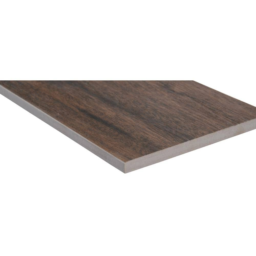 MSI Botanica Teak 6 in. x 24 in. Matte Porcelain Floor and Wall Tile ...