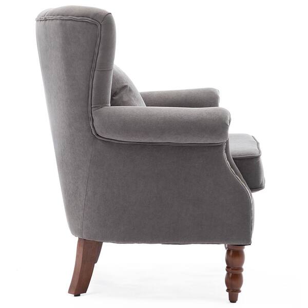 Kin Tufted Wingback Chair with Back Cushion – Millbury Home