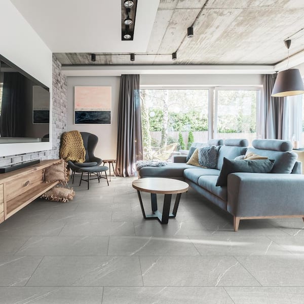 Corso Italia Alpe Cardoso Gray Matte 12 in. x 24 in. Quartzite