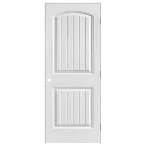 36 in. x 80 in. Cheyenne 2-Panel Solid Core Smooth Primed Composite Single Prehung Interior Door