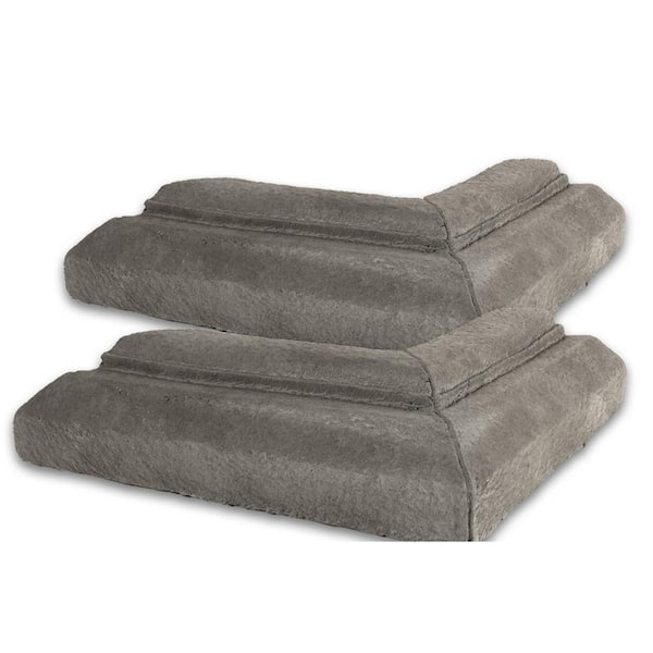 2.8 in. W x 22 in. L Gray Manufactured Stone Panel Siding