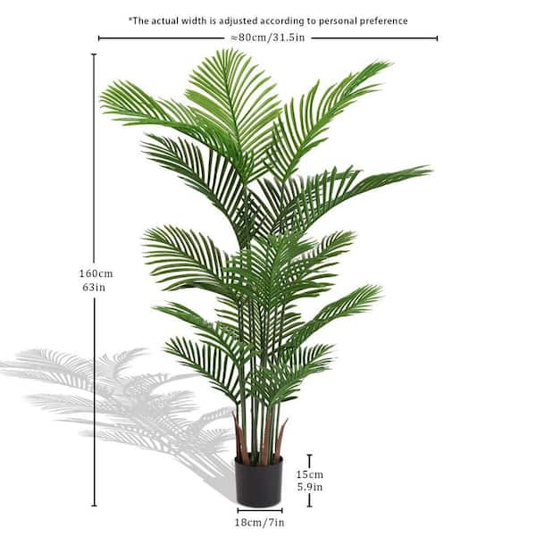 Miscool Avex 5 ft. Artificial Areca Palm Tree in Pot (Set-2