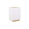 Hampton Bay Shaker 21 in. W x 24 in. D x 34.5 in. H Assembled Base Kitchen Cabinet in Satin White KB21-SSW