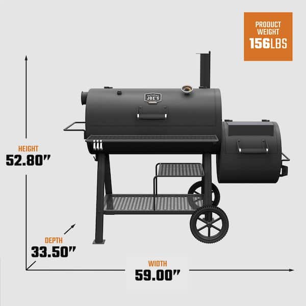 OKLAHOMA JOE'S Highland Reverse Flow Charcoal Barrel Smoker in