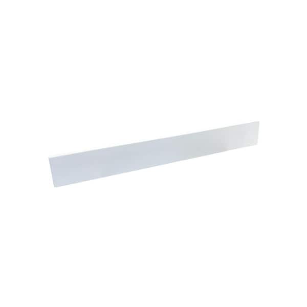 Bellaterra Home 31 in. W Concrete Bathroom Vanity Backsplash in Slate White