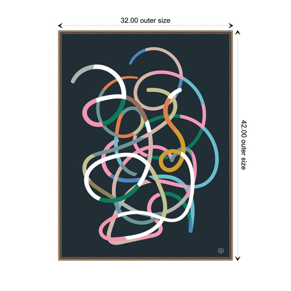 Extra Large Abstract Multicolor Canvas Framed Wall Art