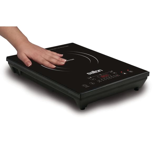 Single Burner 8 in. Black Electric Portable Induction Cooktop