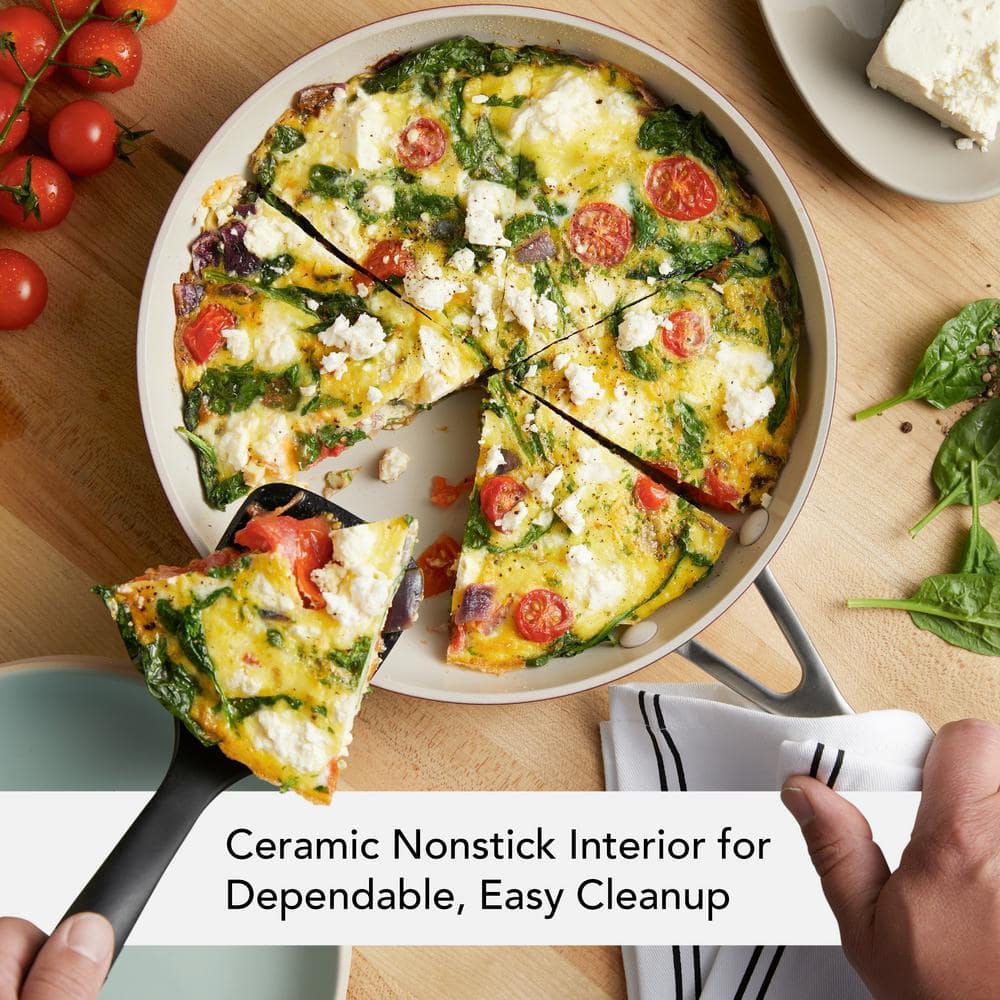 Empire Red 10" Aluminum Ceramic Nonstick Frying Pan