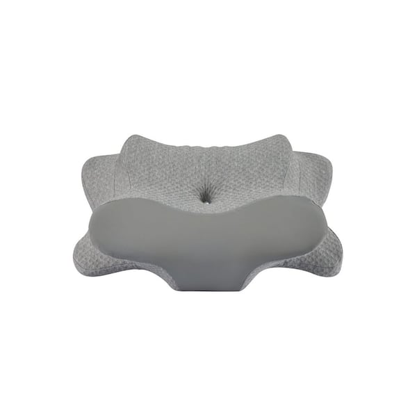 balea Side Sleepable Pillow Gray Medium Firm Memory Foam Rectangular Pillow Cooling Neck Support Pillow
