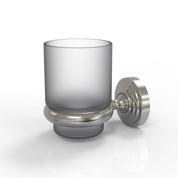 Allied Brass Waverly Place Collection Wall Mounted Tumbler Holder/Toothbrush Holder in Satin Nickel