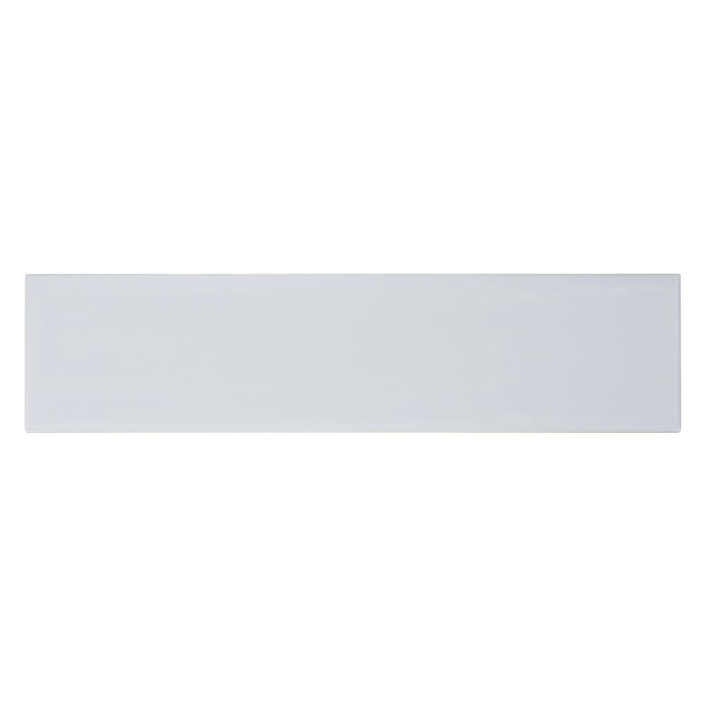 Perfecto Mirabella 4" x 16" Gray Glazed Ceramic Subway Tile
