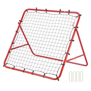 Hey! Play! Soccer Rebounder-Reflex Kids Sport Practice Equipment Training  Set with Fillable Weighted Base and Ball with Adjustable String 