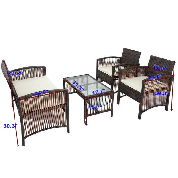 Vintage wicker furniture discount set