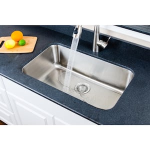 The Craftsmen Series Undermount Stainless Steel 30 in. Single Bowl Kitchen Sink Package