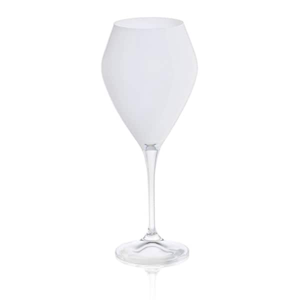 Classic Touch White Stemmed Water Glasses, Set of 6