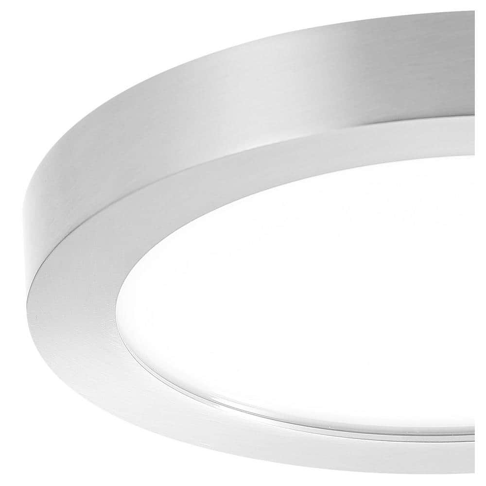 Vantage Modern LED Flush Mount in Brushed Nickel