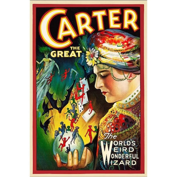 HomeRoots 12 in. Multicolor Vintage C1920S Carter Vintage Magic