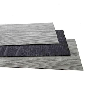 Gray 12 mil x 5.9 in. W x 35.9 in. L Water Protection Peel and Stick Vinyl Floor Tile Flooring 10 pack (15 sq. ft./Case)