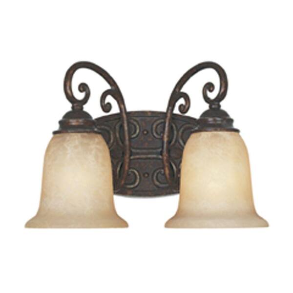 Designers Fountain Somerset 2-Light Burnt Umber Wall Light