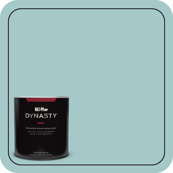 BEHR DYNASTY 1 Qt. #PPU13-10 Ocean Boulevard One-Coat Hide Matte Interior Stain-Blocking Paint & Primer
