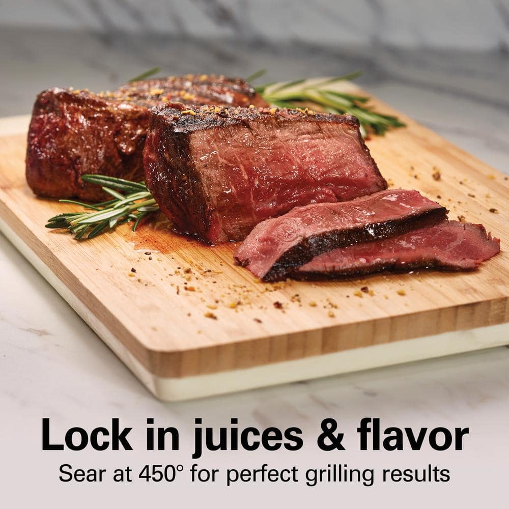 Hamilton Beach Stainless Steel Indoor Searing Grill with Ceramic Plate