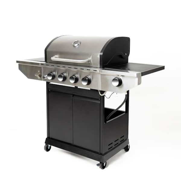 Kitchen Academy Propane Gas Grill In Stainless Steel With, 56 OFF