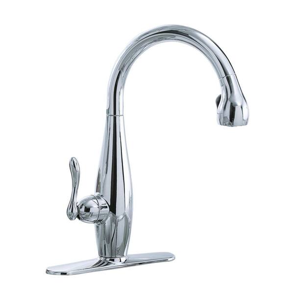 KOHLER Clairette Single-Handle Pull-Down Sprayer Kitchen Faucet in Polished Chrome