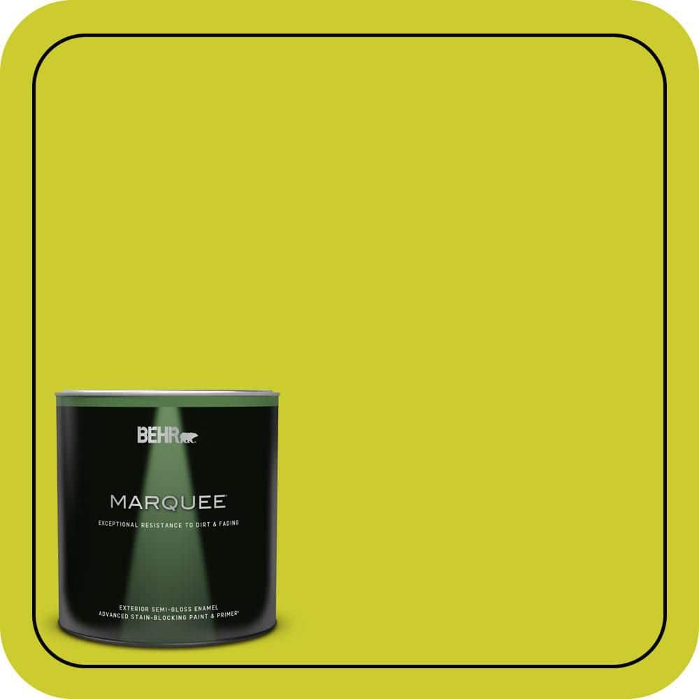 1 qt. #S-G-400 Lime Pop Semi-Gloss Enamel Exterior Paint & Primer price history on PriceWatchPro