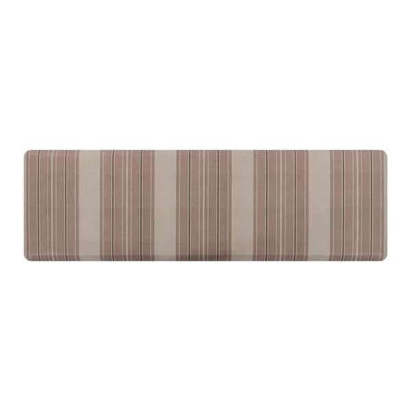 Sole Comfort Ticking Stripes 22 in. x 72 in. Pink Anti-Fatigue Comfort Mat