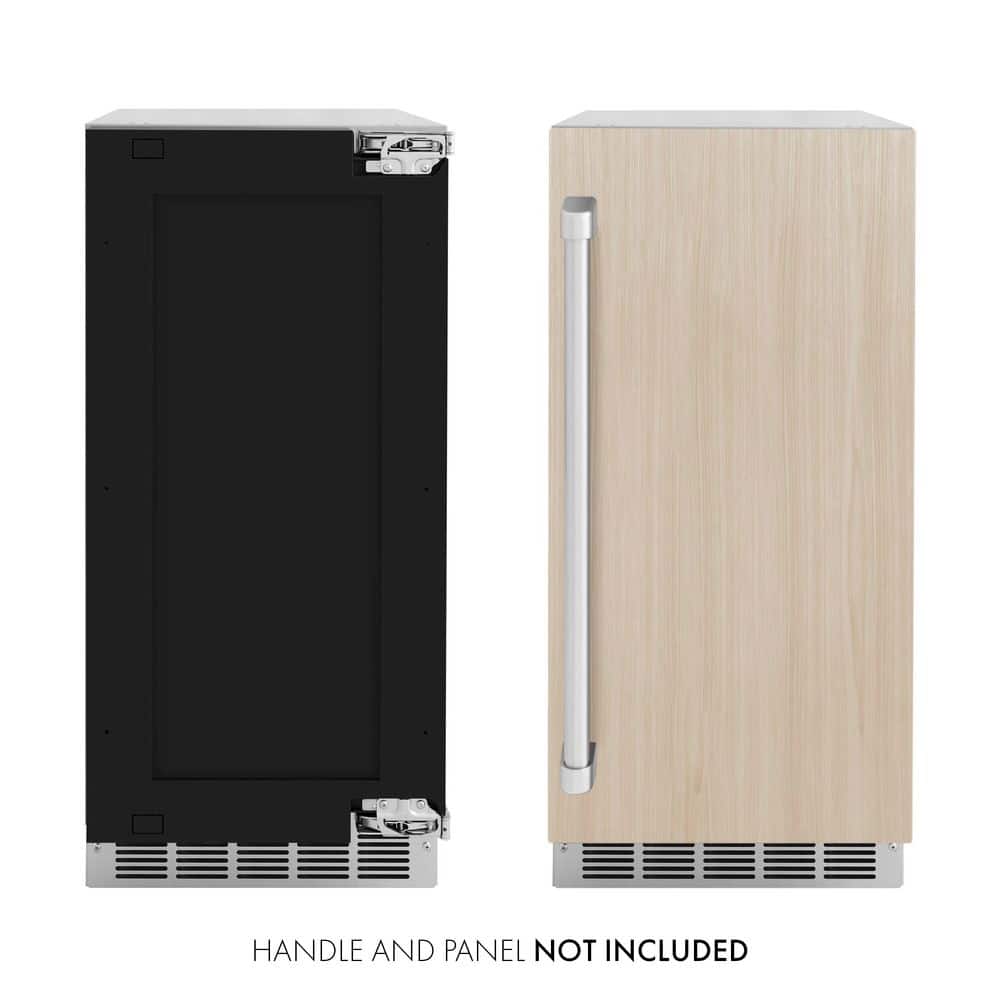Touchstone 15 in. 75 lb. Full Size Ice Cubes Per Day Ice Maker with Drain Pump in Panel Ready Custom Door